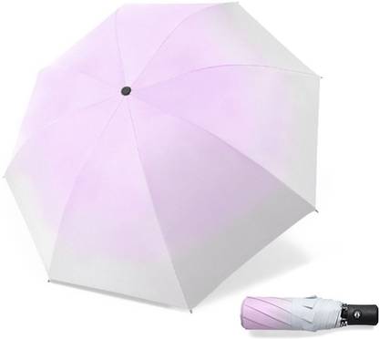Lengloy Gradient Modern Style Umbrella for Travel, Rain & Sun One Button Open/Close Umbrella