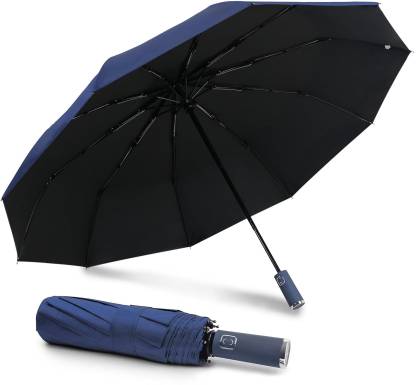 SHOPPOFOBIX Umbrella for Men and Women– 3 Fold with Auto Open and Close 43 Inch Large Umbrella