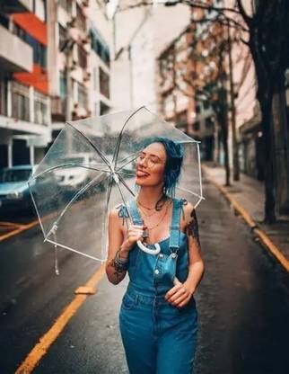 MSNB Transparent Umbrella || Durable Wind-Resistant, Foldable Umbrella
