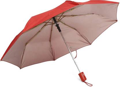 CITIZEN Solid 3 Fold Auto Open 8 Aluminium Ribs UV Coated Windproof Silver Coating Umbrella