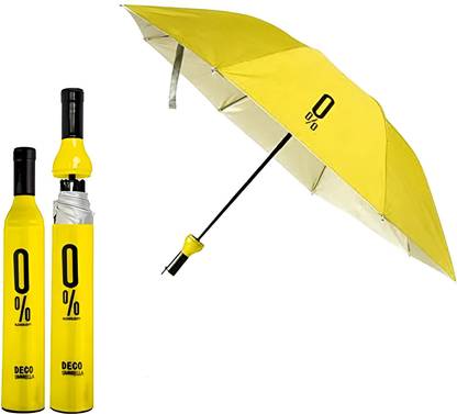 NEWHAT Wine Bottle umbrella pink colour.Stylish umbrella Umbrella