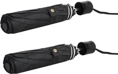 Kedaram Black panther- Pack of 2 combo set ,3 fold Umbrella used to office, traveling. Umbrella