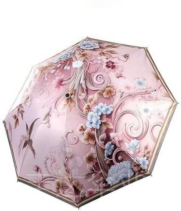 Chiransi Flower Digital Printed umbrella For Men And Women(Pink) Umbrella