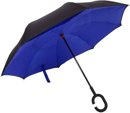 ऑक्स्फो Double Layer Inverted Reversible No Drip Umbrella with C Shape Handle छाता