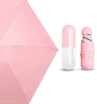 iMagfy Capsule Umbrella for Men/Women/Kids for Sun/Rain-Rain Coat (PaleRose -Pack of 1) Umbrella