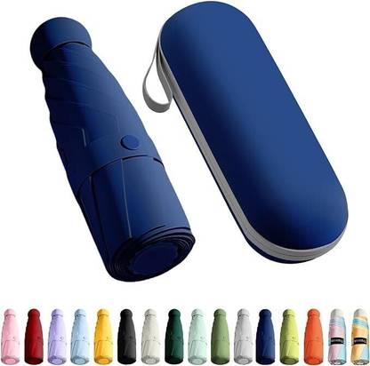SENTROLITE Mini Pocket Umbrella with Case (Manual Open) 6 Frame Use in Rain&Summer Umbrella Umbrella