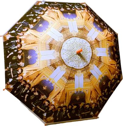 KLASSYWORLD Automatic open colorful BTS Umbrella for Kids with whistle Stylish & Cute Umbrella