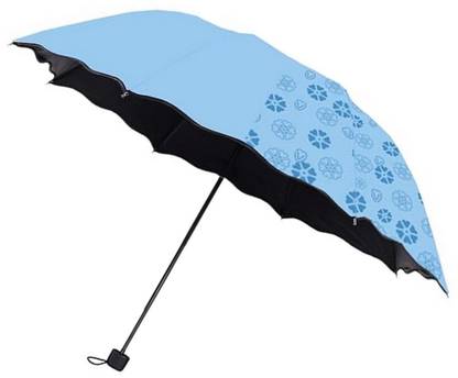 GOPINATH AUTOLINK Fancy Magic Umbrella Changing Secret Blossoms Pattern In Water 3 Fold Umbrella Umbrella