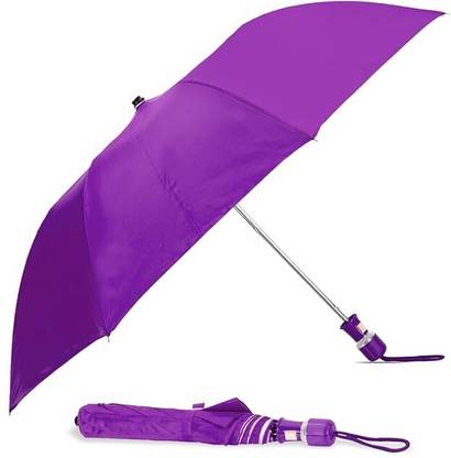 BTfash Round Handle 2 Fold Purple Umbrella
