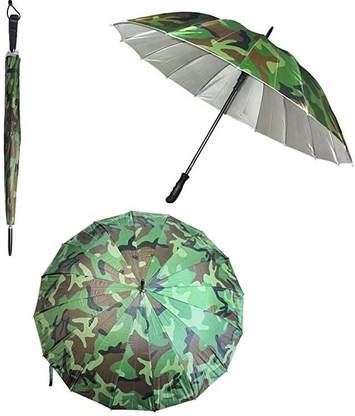 Pulsbery Military Umbrella With Strong & Long Handle Chaata for Kids,Men & Women Umbrella