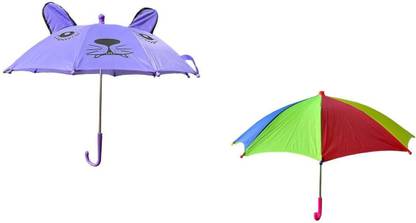 BAS Assured 2 PCS COMBO EAR BABY AND MULTI COLOR BABY SMALL SIZE Umbrella