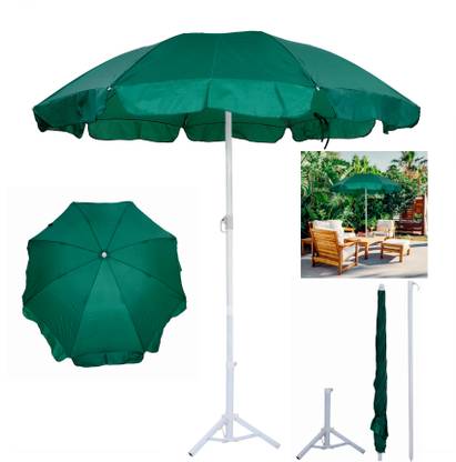 BLUEBUDS 42in/7ft Outdoor Garden Big Size Umbrella With Stand For Hotels Beach And Shop Umbrella