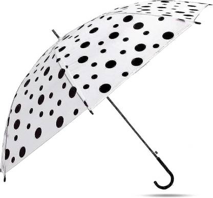 BAWALIYANZED Transparent Polka Dotted Umbrella For Travelling, Fashionable Polka Dot Umbrella Umbrella