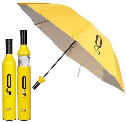LAKHANI ENTERPRISE Mini Wine Bottle Umbrella Portable Folding UV Proof Compact Lightweight Umbrella