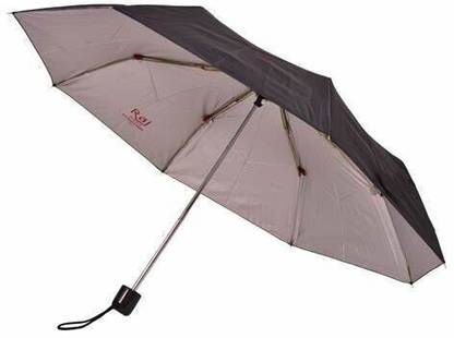 k.c पॉल & सोन्स 3Fold Raj Umbrella (Black) छाता