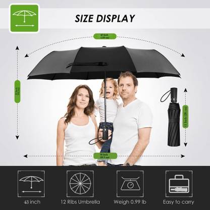 Adhunyk Windproof Travel Umbrellas for Rain - Lightweight, Strong, Compact Umbrella