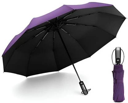 Star Work Automatic Open, Large Size Foldable Umbrella with Travel Cover (Round Handle) Umbrella