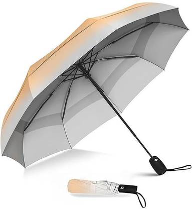 Ozoy 3 Fold with Auto Open/Close Travel | Man, Woman & Child 8-Ribs|Sun UV Protection Umbrella