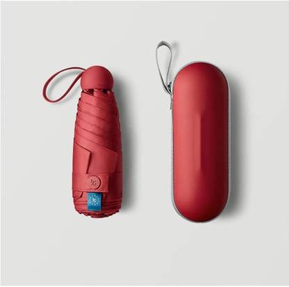 COROID Travel Fold Portable Capsule with Case UV Protection Sun & Rain Use Umbrella