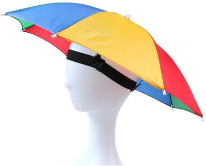 Adorazone Hands Free Hat Umbrella for Kids & Adults | Outdoor Sun Rain Protection Umbrella