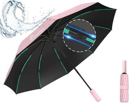 Anycho 3 Fold Umbrella- Automatic Umbrella with Sturdy Ribs for Rainy Umbrella