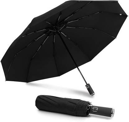 XBEY Windproof Collapsible 10 RIBS Auto Open & Close Folding Umbrella Umbrella