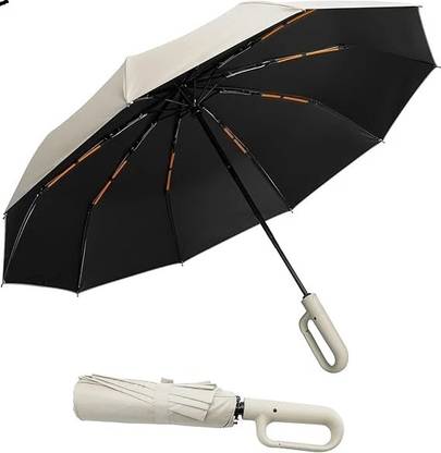 RIBS UV Protection Coated 3Fold Umbrella,Auto Open Travel for Men@Women Umbrella
