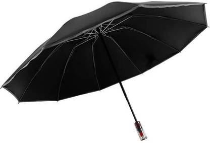 Drashti villa Radium Umbrella Rain Block 3-Folding Umbrella, 8 Ribs Automatic Opening Umbrella
