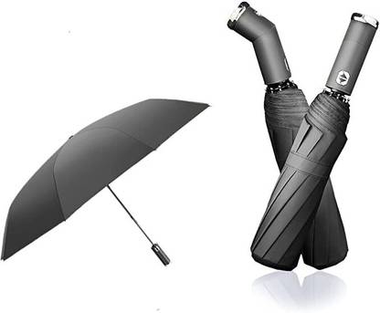 onpoint 3 Folding Umbrella with Led Light Handle Auto Open & Close Waterproof, Windproof Umbrella