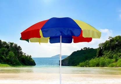 BLUEBUDS 42in/7ft Outdoor Garden Big Size Umbrella Without Stand For Hotels Beach Shop Umbrella