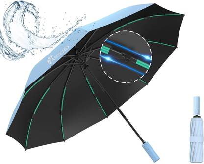Anycho 3 Fold Umbrella- Automatic Umbrella with Sturdy Ribs for Rainy Umbrella
