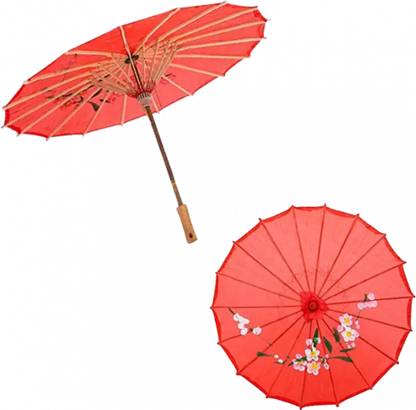 Partywala Multi Design Printed Chinese Umbrella (Small) Umbrella