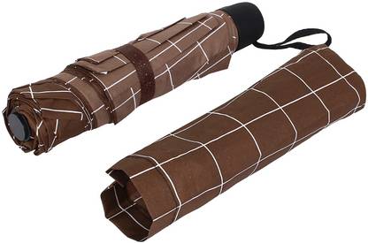 Flipkart SmartBuy 3 Fold Check Printed Rain and Sun Protective Manual Umbrella