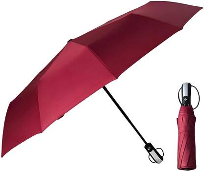 Star Work RED RPOND HANDLE UMBRELLA AUTO OPEN&CLOSE (PACK OF 1) Umbrella