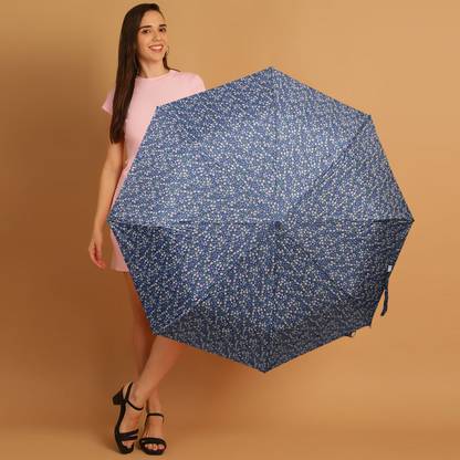 Flipkart SmartBuy 3 Fold Printed Rain and Sun Protective Button Open Umbrella