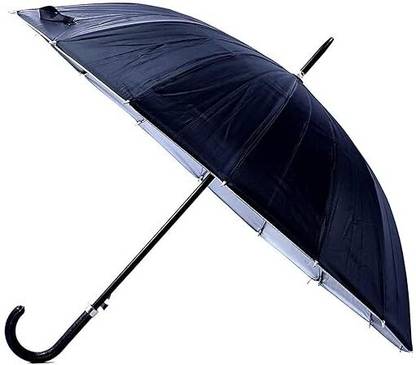 XSOURCE Black Umbrella for Men and Women - UV Protection Umbrella