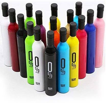 DSS Creations Wine Bottle Umbrella,Umbrellas for Rain- Portable Umbrella for Travel,UV Blocker Umbrella