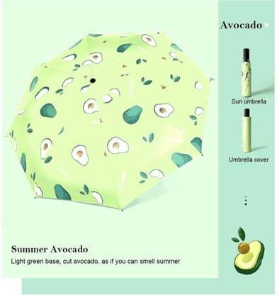 KEKEMI 3 Fold Fruit Manual Sun & Rain Umbrella