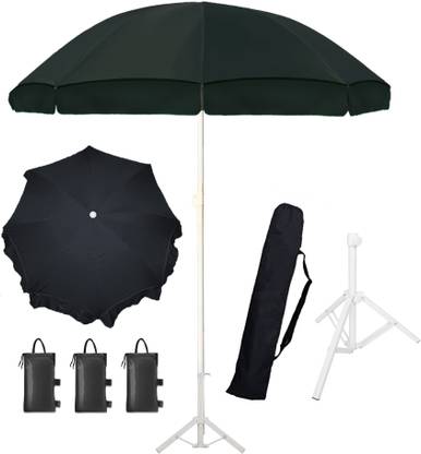 Ab Sab Umbrella Black Single With Sand Bag Umbrella