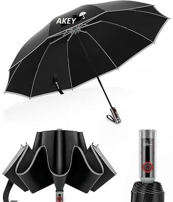 AKEY Umbrella Automatic One-Touch Open - Umbrella 360° Folding Umbrella Rainy Days Umbrella