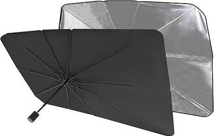 LNKART Windshield Sun Shade Umbrella [Vinyl Coating Heat Shield] Protect Car from Sun Umbrella