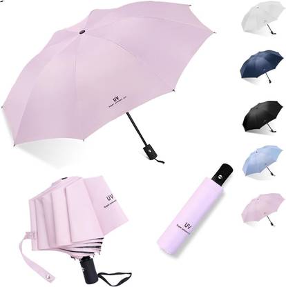 CITRODA 3 Fold Fully Automatic Rain UV Protection Portable Foldable Tiny Travel Folding Umbrella