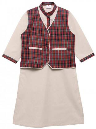 DAV Multicolor Cotton Blend Uniform Salwar