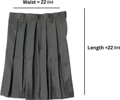 AMTHREADS Grey Uniform Skirt