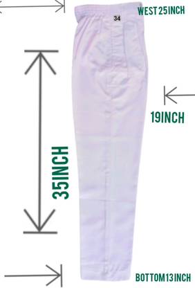 chand collection White Uniform Trouser