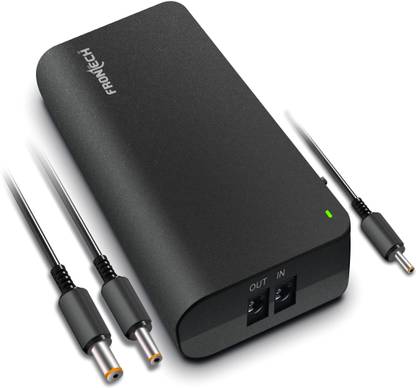 Frontech MIni UPS 2.5A, 12V, 3-Battery | Power Backup for Router UPS-0021 UPS UPS-0021 12 V Offline/Standby Rack-mount Model UPS with Overload Protection 1 Outlet Plugs