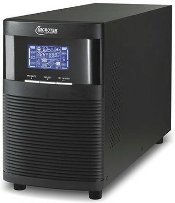 Microtek E-2IB E2-IB SERIES 1KVA 240 V Online/double-conversion Tower Model UPS with Overload Protection with Digital Display 3 Outlet Plugs