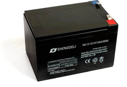 shengdeli SLD-12-12V 12AH at C20 SMF Emergency Battery for Use in Any Suitable Vehicle/ UPS/ Solar/ E-Bike/ Mini Inverter and More Instruments 12 V Offline/Standby Rack-mount Model UPS 2 Outlet Plugs