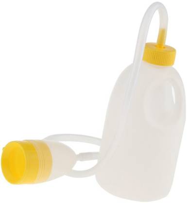 Calandis 1700ml Reusable Male Bed Pee Urinal Bottle Night Drainage Container Set Urine Pot