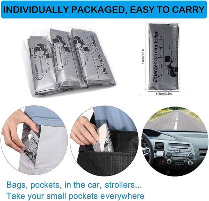 DN BROTHERS Disposable Urinal Bag, 2 Pack Portable Camping Pee Bags, Travel Pee Bags D116 Vomit Bag